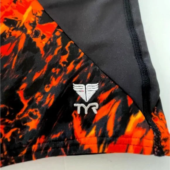 TYR Durafast Elite GLISADE Diverge Jammer Men Swim - Black Orange Size 32 - $55 - Picture 4 of 7